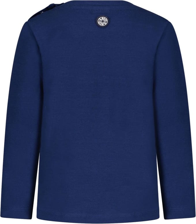 B.Nosy -Jongens shirt - Lake blue - Maat 74