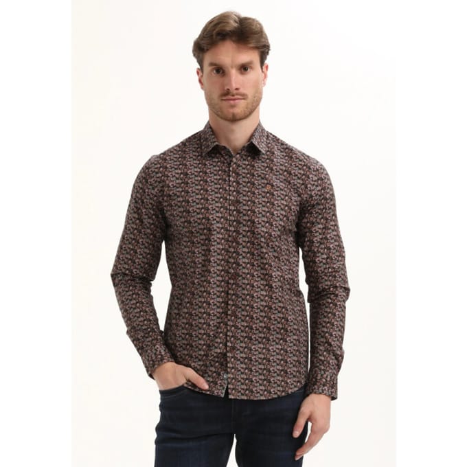 Gabbiano - Heren Overhemd - 335735 - 5702 Oak Brown