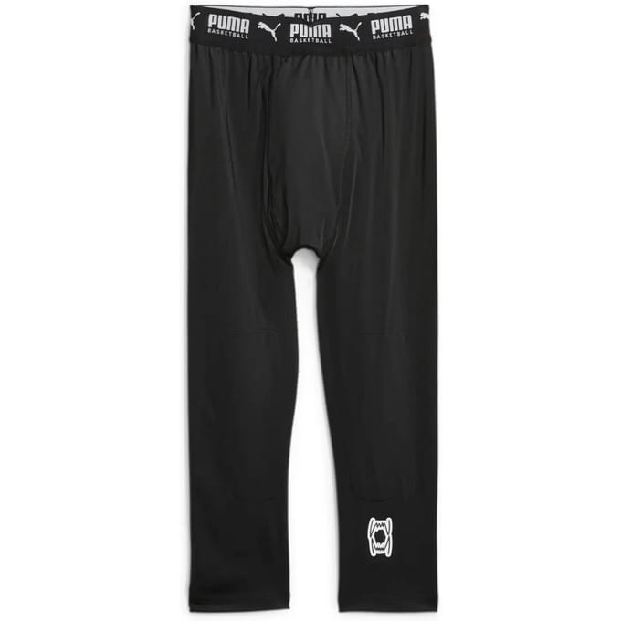 Puma Hoops Team 3/4 Tights Ondergoed Strak Zwart K001
