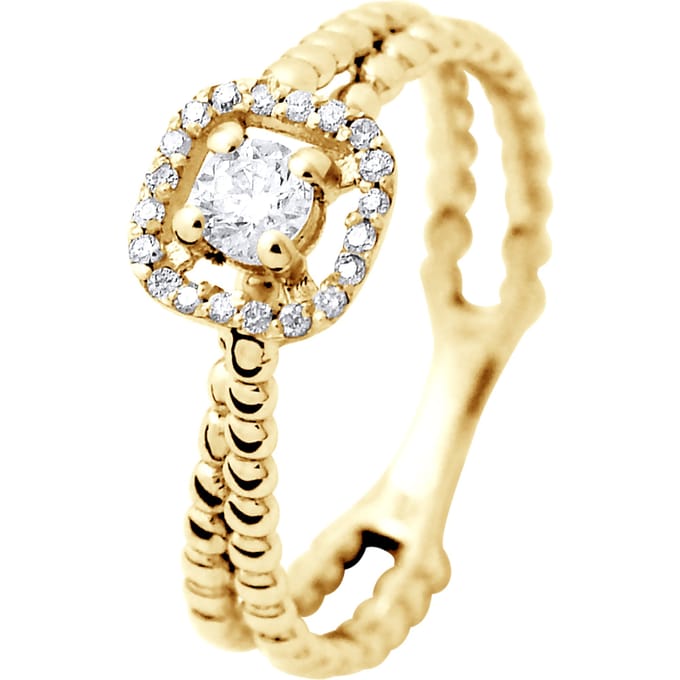 Solitaire Diamonds 0,33 Cts luxe sieraden Yellow Gold