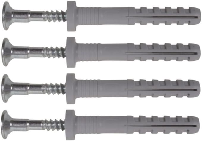 Slagpluggen Set - Nylon Pluggen - Stevig Bevestigen - Grote Platte Kop - 6x60mm 200 Stuks