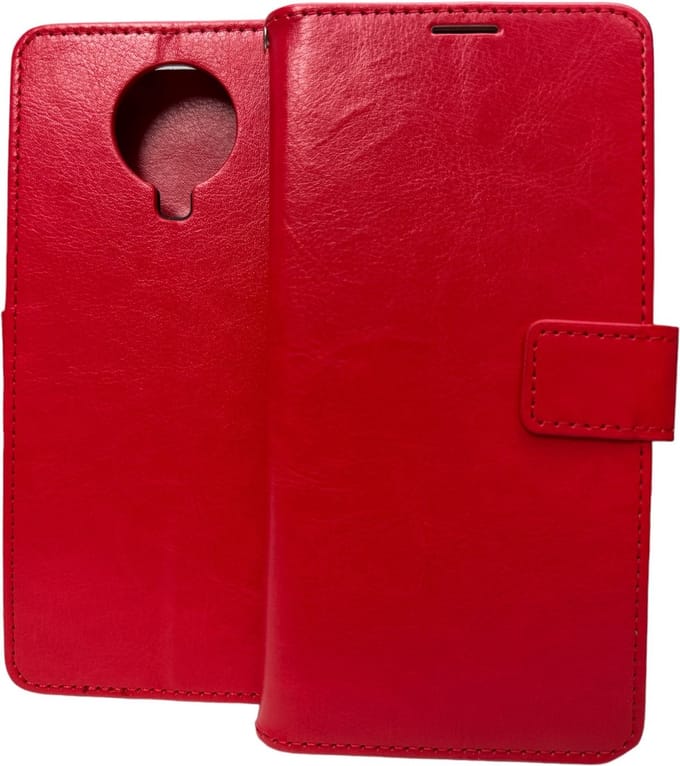 Bookcase Geschikt voor: Nokia G10 / G20 - Rood - portemonnee hoesje