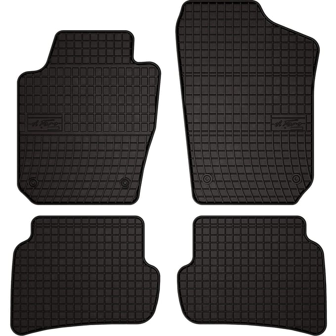 Wielganizator SolidPRO Serie - Zwarte Rubber Automatten - Skoda Fabia III - Hatchback en Combi - 2014-2022