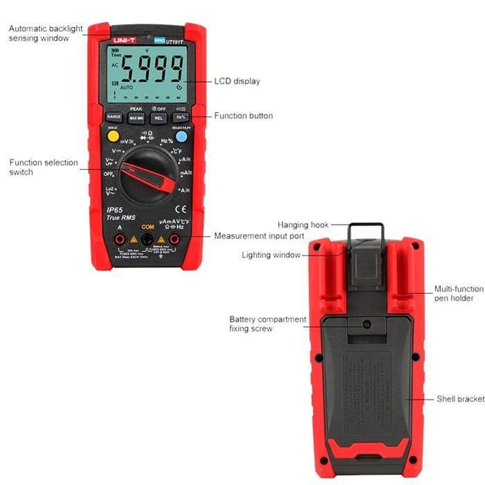 UNI-T UT191T professionele digitale multimeter