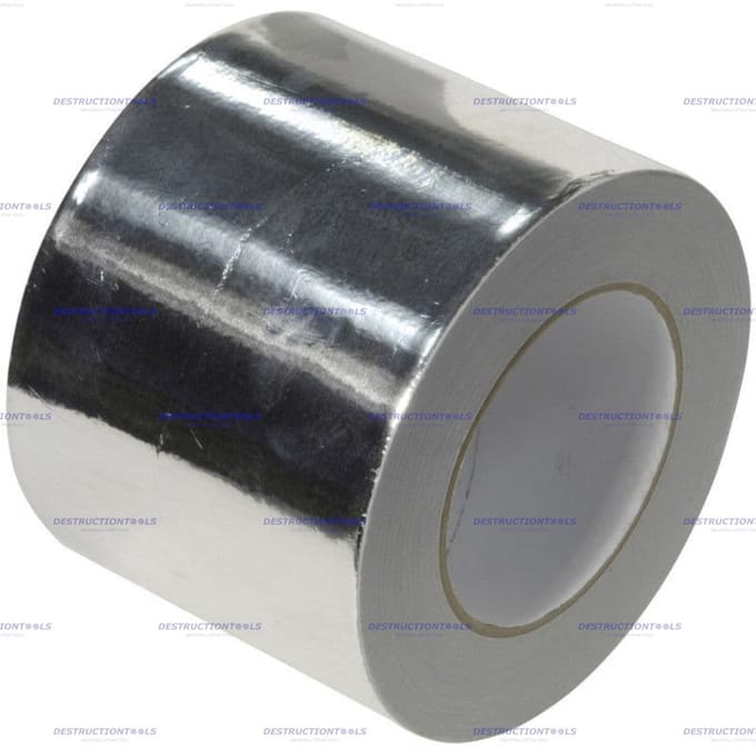 6 rollen 50M x 100mm (300M) aluminium (HVAC) tape (50mic)