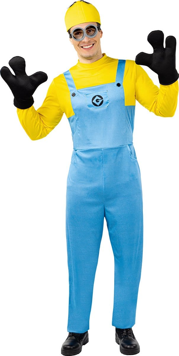 FUNIDELIA Minions Dave Kostuum voor volwassenen - One Size