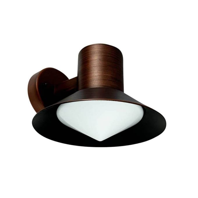 Dyberg Larsen buitenwandlamp Venice, koperkleurig, Ø 20 cm