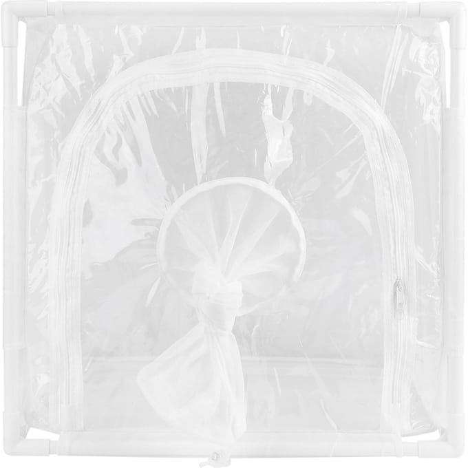 Insectengaas Kooi Kas Buiten Geventileerd Vlinderhabitats Kooi 40x30x40cm white