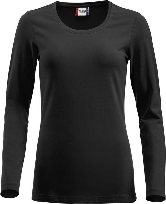 Clique Carolina L/S Zwart maat M