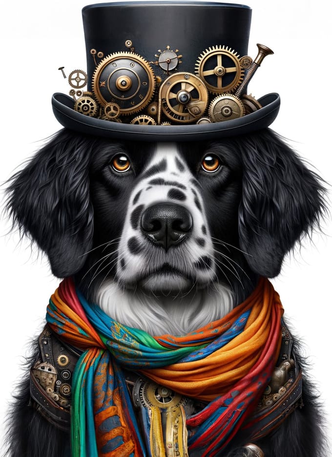 Diego Dog- Mint by Michelle decoupage papier A1