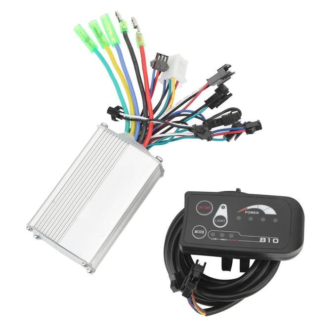 24V 250W 350W Borstelloze Motorcontroller 810 LED Display Kit voor Elektrische Scooter Elektrische Fiets gray