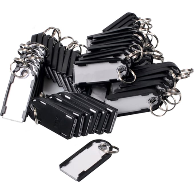 Sleutellabel Pavo Magnettag zwart 50 stuks