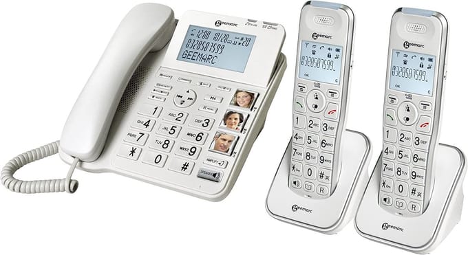 Draadloze Telefoon met Extra Hoorn en Extra Hard Oproepgeluid - Ideaal voor Slechthorenden