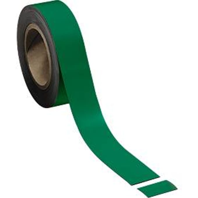 Magneetband, lichtgroen, 40 x 10.000 mm