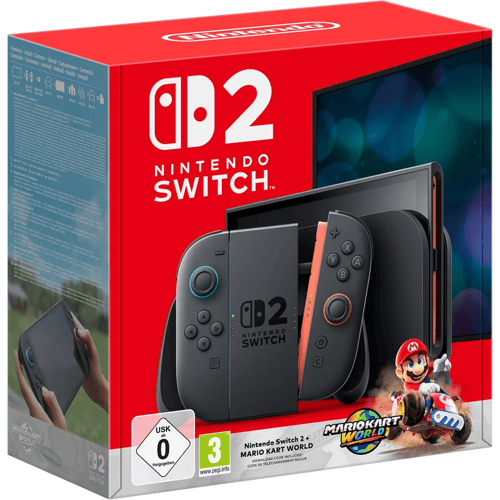 Nintendo Switch 2 Console + Mario Kart World Blauw/Rood Consoles