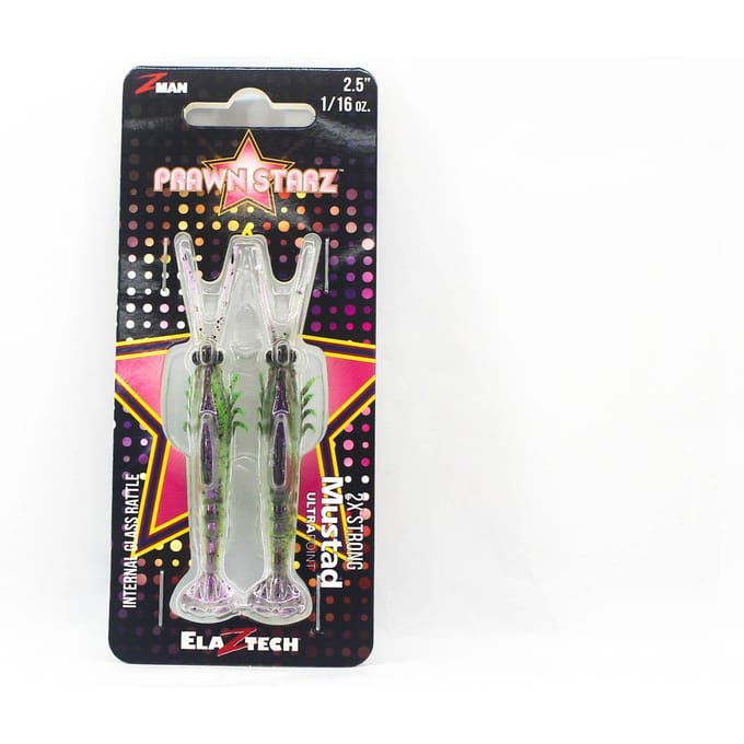 Zman Soft Lure PrawnstarZ 2,5 Inch 2/Pack Purple Death (2589) black