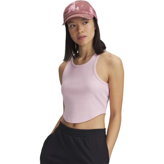 Under Armour Rival Rib Tanktop Dames-pink