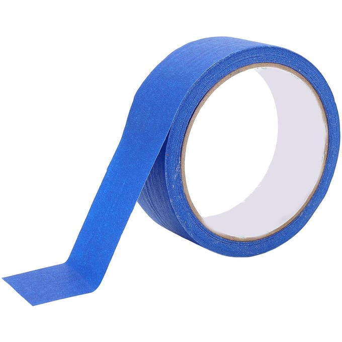 10 Rollen Schilderstape Bulk Blauw Muurverf Multi-Oppervlak Afplakken Afwerken Huisdecoratie blue