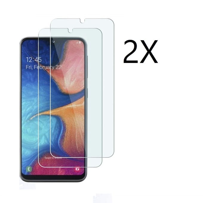 Ntech 2 Stuks Screenprotector Tempered Glass Glazen (0.3mm) - Screenprotector Geschikt voor Samsung Galaxy A20e