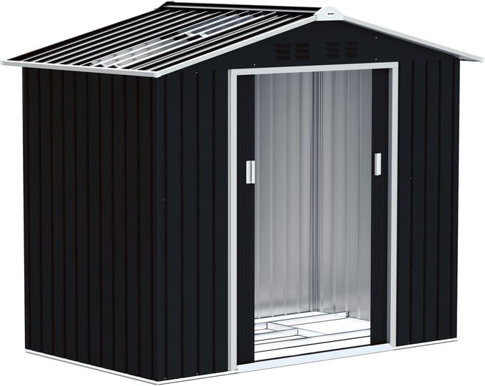 Outsunny Tuinberging - Gegalvaniseerd staal - 213x130x185cm - Donkergrijs