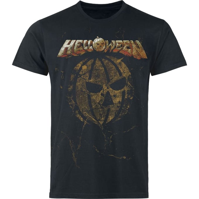 Helloween T-shirt - Shadow Pumpkin - S tot 3XL - voor Mannen - zwart