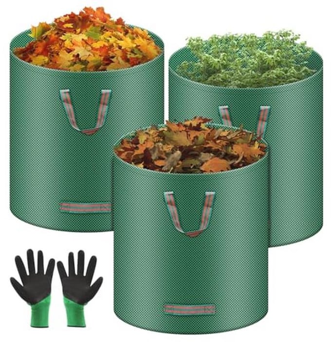 Dailygoods- Tuinafvalzakken 3 x 272 l - Waterdicht - Scheurvast