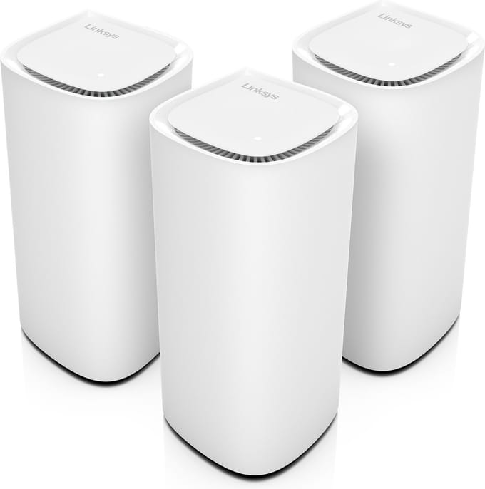 Linksys MBE7003 Velop Pro 7 - Mesh WiFi - WiFi Versterker - WiFi 7 - 11000 Mbps - 3-Pack - Wit