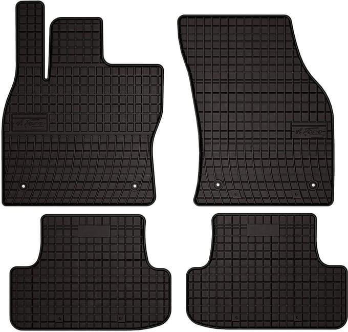 Wielganizator SolidPRO Serie - Auto Rubbermat - Audi Q2 Crossover - Zwart - Voetbescherming