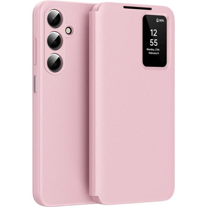 CaseBody Samsung Galaxy A17 Smart Cover Roze