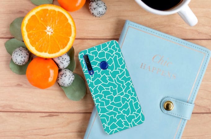 Honor 20 Lite Hoesje maken Cracks Blue