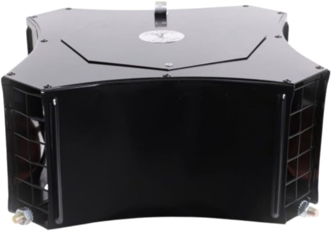 Ventura CV Installatiemateriaal Schoorsteenkap Square zwart laag model