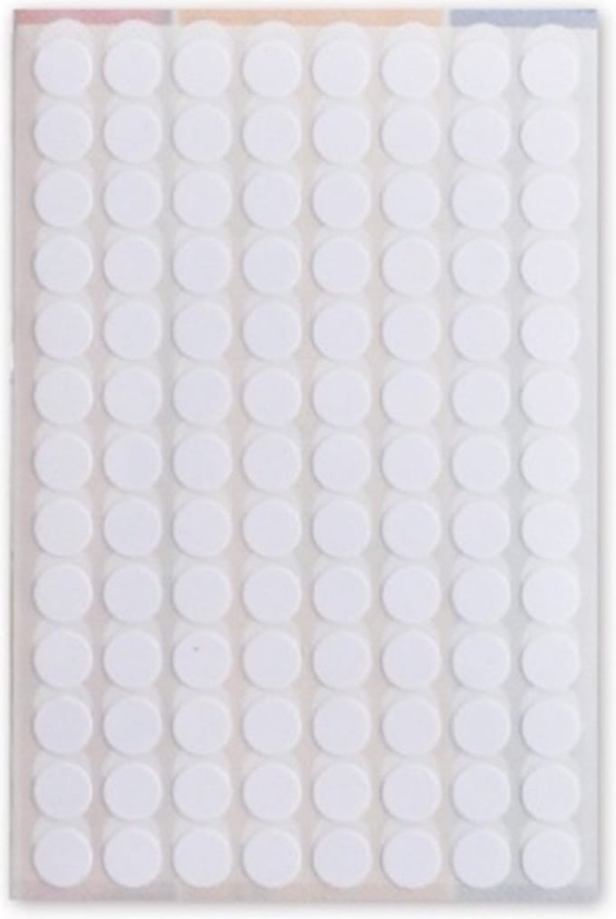 Soho Etiketten Rond 8 Mm Papier Wit 3 Vellen á 104 Stuks