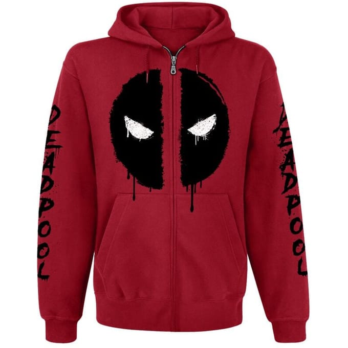 Deadpool - Disney Vest met capuchon - Logo - M - voor Mannen - rood