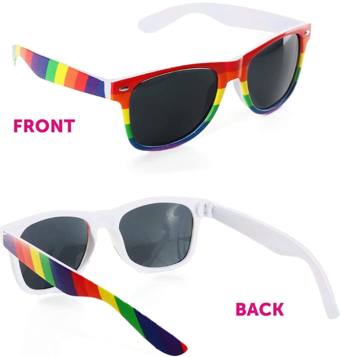 Bril - Regenboog - Donkere Glazen