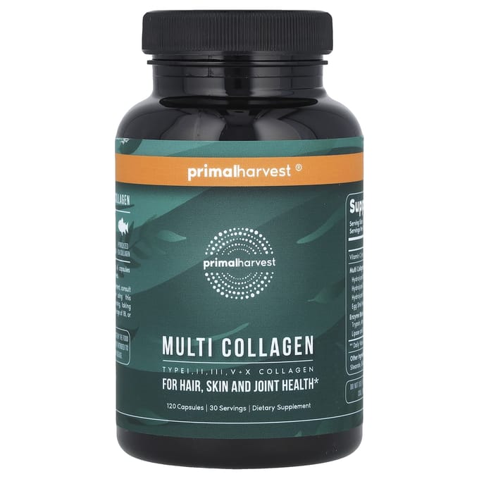 Primal Harvest, multi collageen, 120 capsules