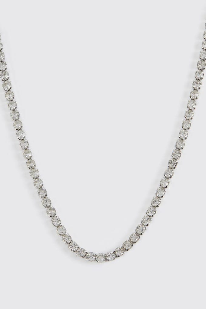 Iced Chain Necklace | Silver