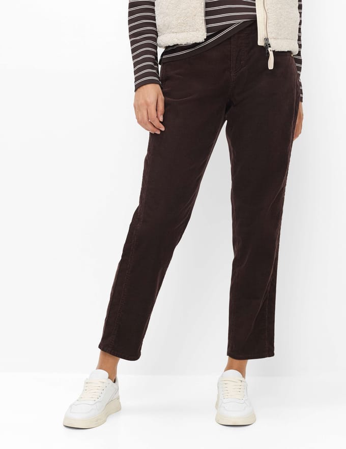 Brax Dames Jeans  Style MILEY S BRUNETTE, donkerbruin, maat 48