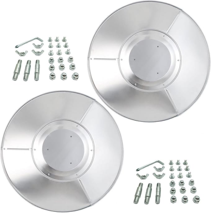 2 Stuks Hittepaneel voor Terrasverwarmer, Universele Warmtereflector