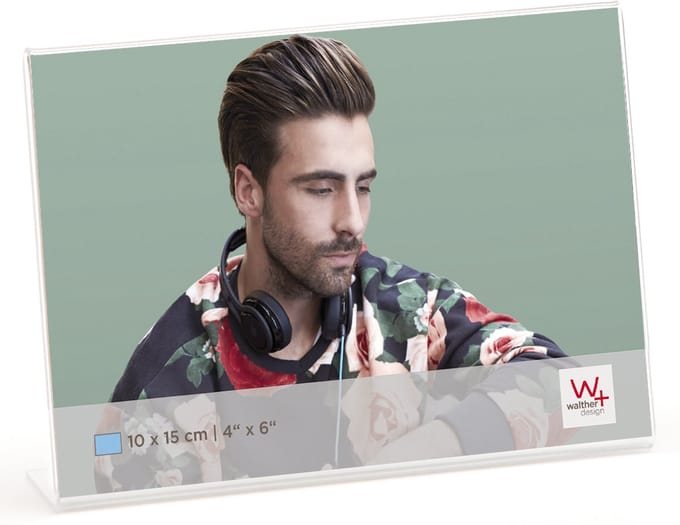 walther+ design ASQ1015 Wissellijst Papierformaat: 10 x 15 cm Transparant