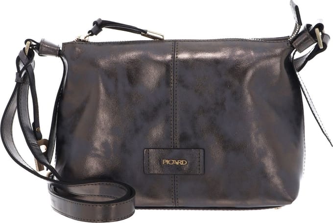 PICARD Leren Schoudertas Favourite Shoulder Bag Meteorite Blauwgrijs