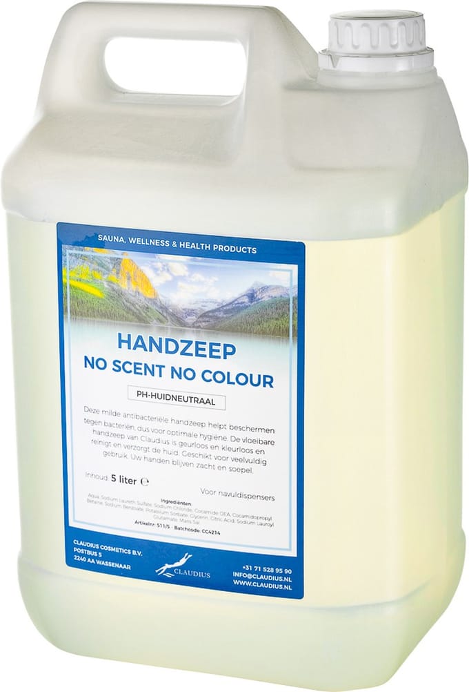 Handzeep No Scent, No Colour 5 liter - navulling
