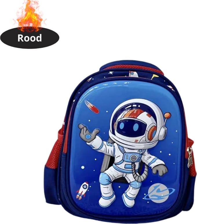 Nivard Kinder Rugzak - Jongen - Meisje - Schooltas - Backpack - Rood