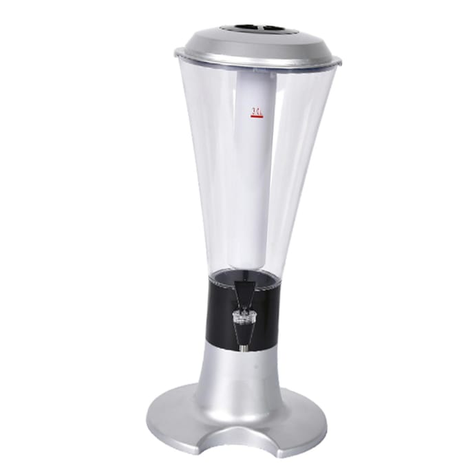 3L Biertapzuil Dispenser Multifunctioneel Lichtgevend Tafelmodel Wijn Biertapzuil Dispenser met Kraan voor Thuis blauw