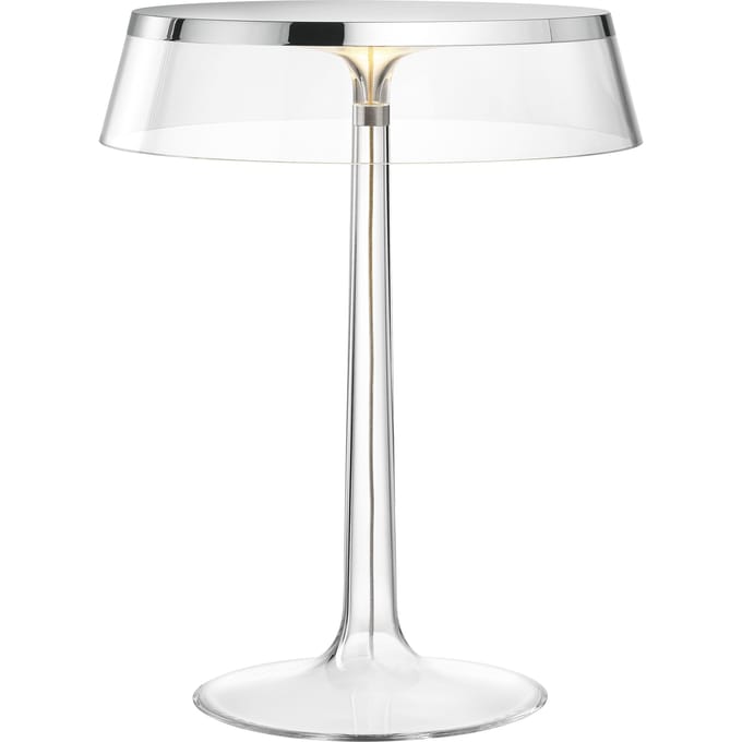 Flos - Bon Jour tafellamp - transparant - chroom