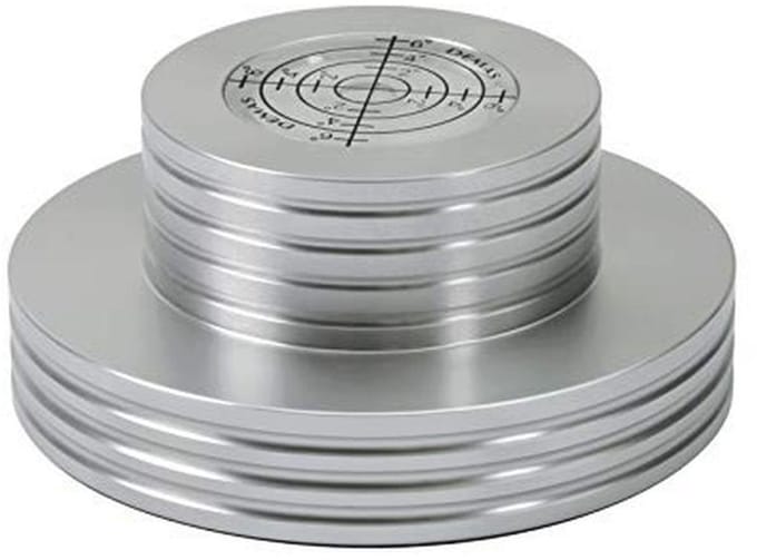 Stabilizer voor platenspeler met libel - 300 g aluminium gewichtsaccessoire