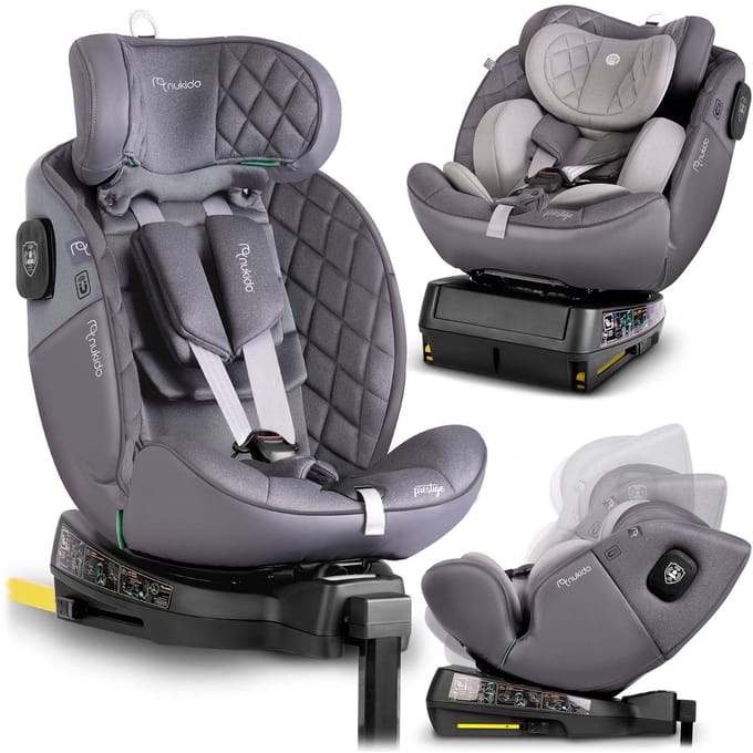 Nukido Prestige Line Autostoel Grijs 0-36kg ISOFIX