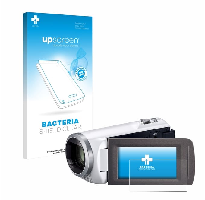 upscreen - Screenprotector voor Panasonic HC-V480MS - Folie Beschermfolie transparant antibacterieel