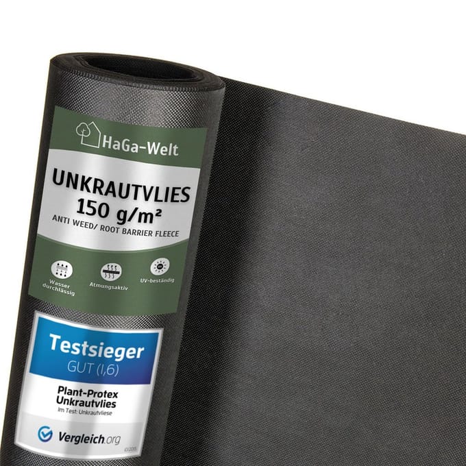 Sterk Onkruiddoek 150 g/m² - Worteldoek voor Onderbestrating 2 x 10 meter