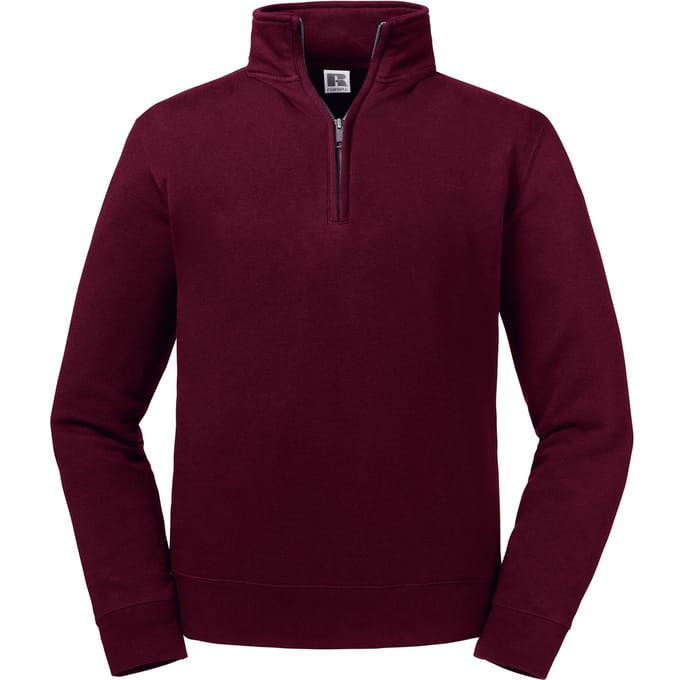 Russell Heren Authentieke Kwartier Ritssweatshirt (Bourgondië)
