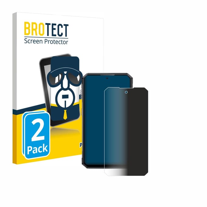 BROTECT - privacy screenprotector voor Oukitel WP30 Pro - Folie Beschermfolie Blauwlichtfilter 2 Stuks